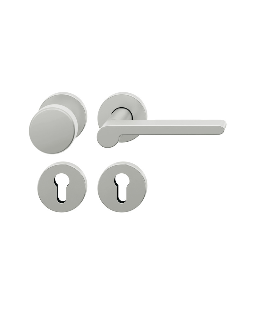 FSB Wechselgarnitur mit Rosetten 12 1021, ASL, rund, VK 8 mm, Aluminium