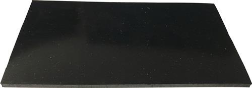ITES Gummiplatte B.1,4m L.10m D.3mm schwarz EPDM/SBR o.Gewebeeinlage