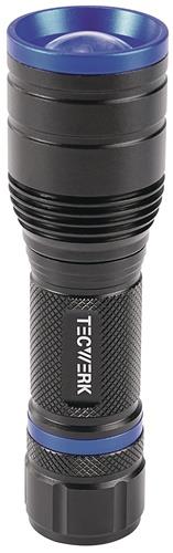 TECWERK LED-Taschenlampe 150-500 lm 3xAAA 100/170m schwarz TECWERK