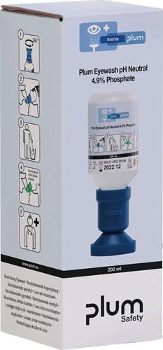PLUM Augenspülflasche pH Neutral 200ml 3Jahre(ungeöffnete Flasche) DIN EN15154-4 Plum