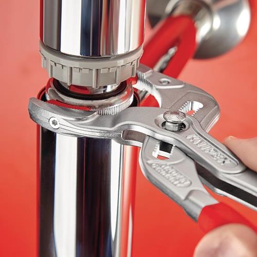 KNIPEX Syphon-/Connectorenzange L.250mm Spann-W.10-75mm verchr. KNIPEX Syphon-/Connectorenzange L.250mm Spann-W.10-75mm verchr.