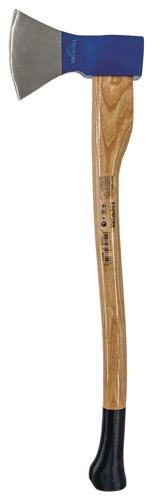TECWERK Holzaxt Rheinische Form 1400g stahlgeschmiedet Eschenkuhfuß TECWERK