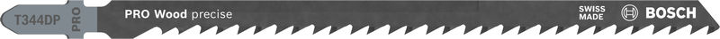 BOSCH Stichsägeblatt T 344 DP Precision for Wood, 3er-Pack