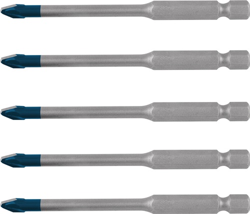 BOSCH Keramikbohrersatz Expert HardCeramic HEX-9 5-tlg.5mm Schaft 6-kant BOSCH