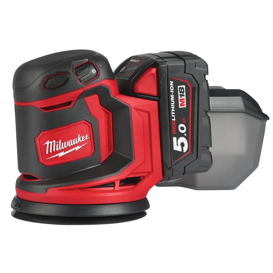 MILWAUKEE M18BOS125-502B AKKU-EXZENTERSCHLEIFER IN2